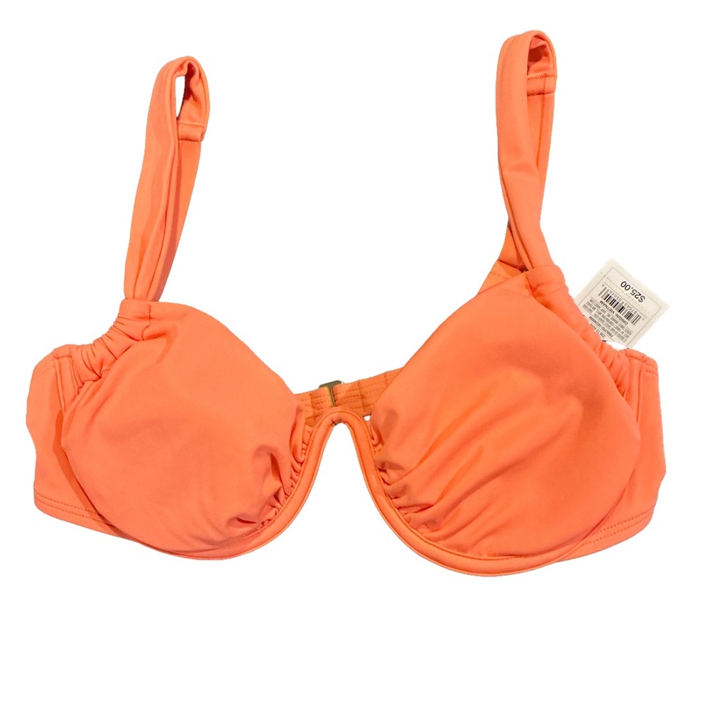 Shade & Shore Vibrant Orange Bikini Top